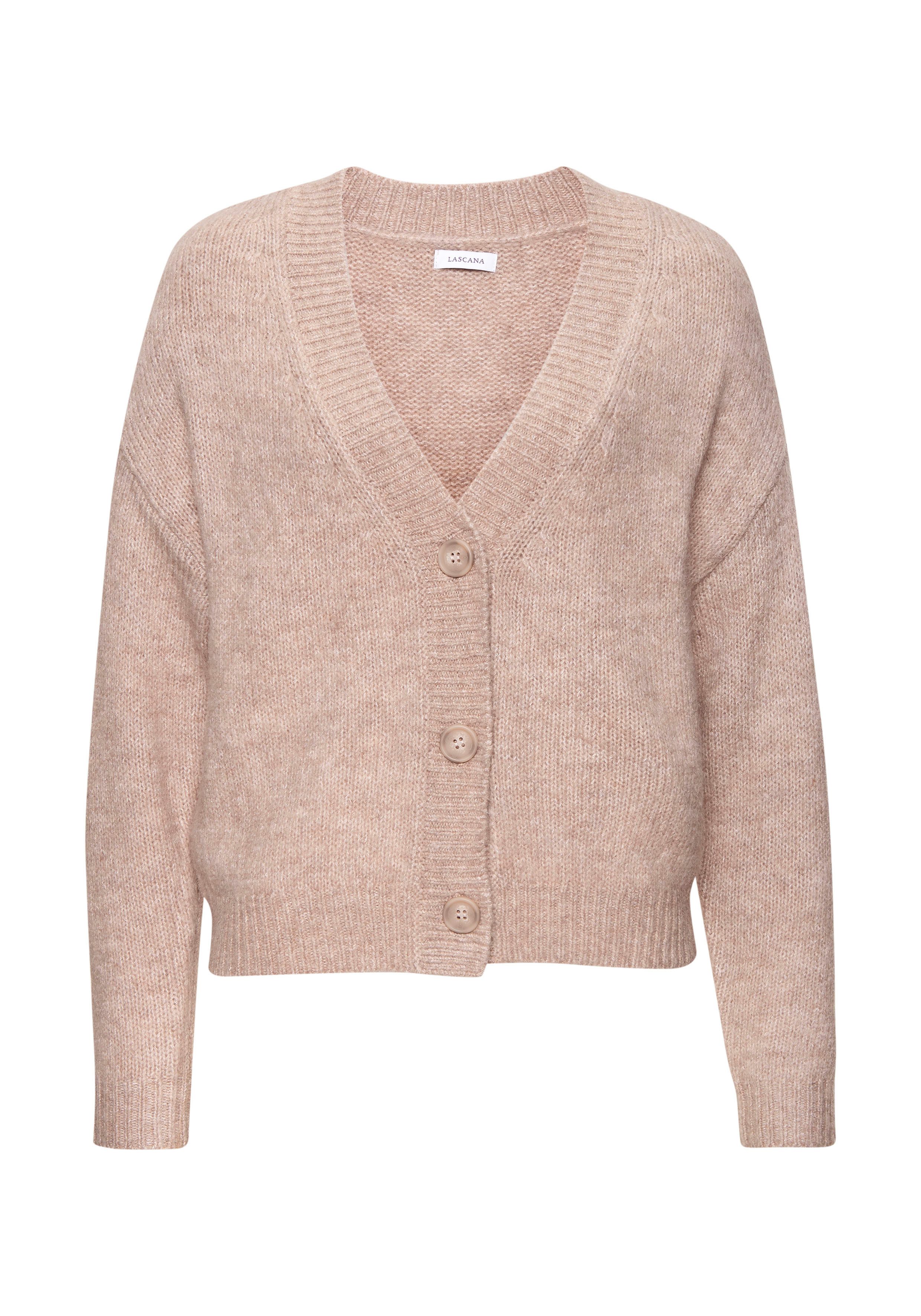 LASCANA Strickjacke mit Knopfleiste, weicher Cardigan günstig online kaufen