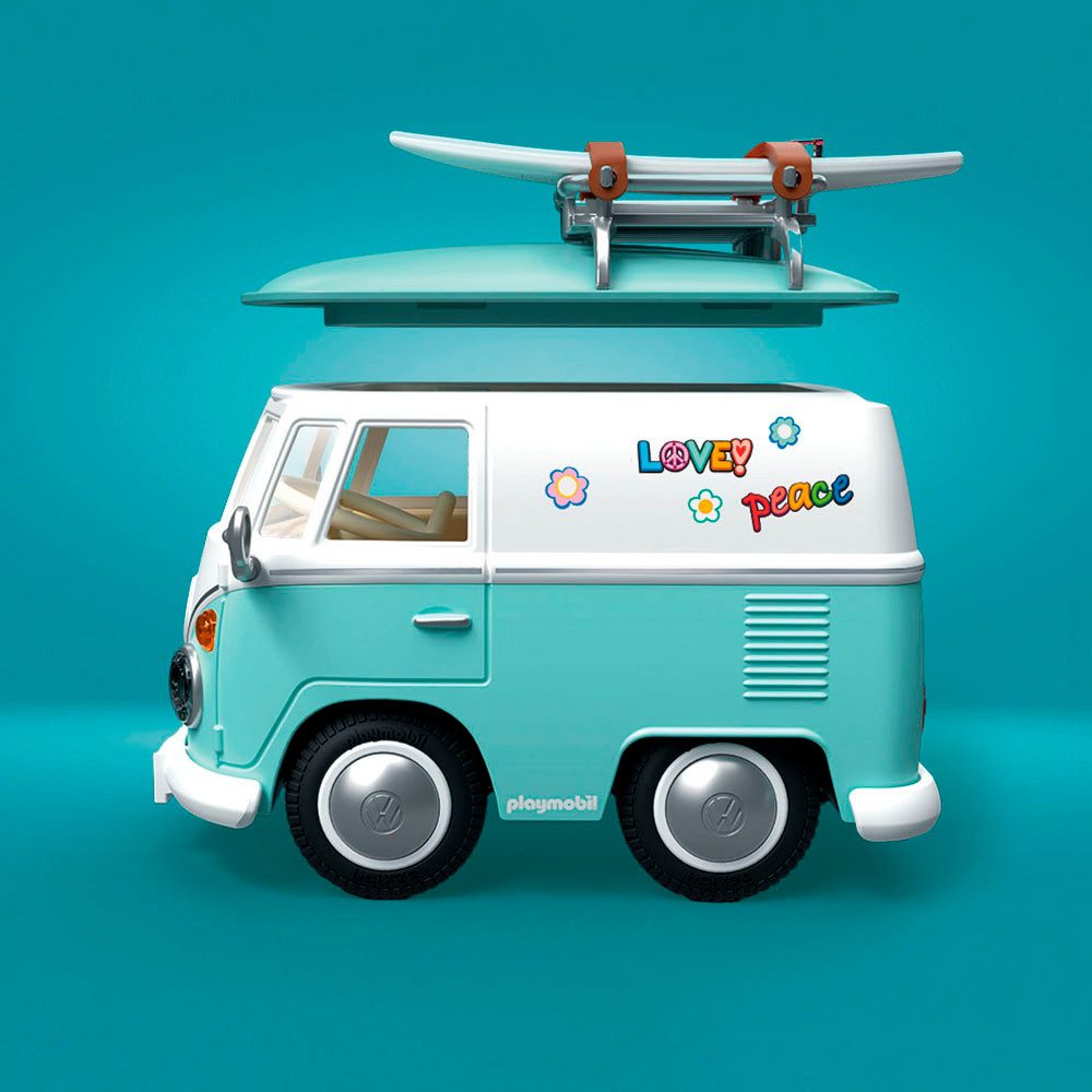 Playmobil® PLAYMOBIL X Volkswagen T1 Camper (71857), Cars Konstruktions-Spielset, (31 St), Made in Europe – Bild 5 von 5