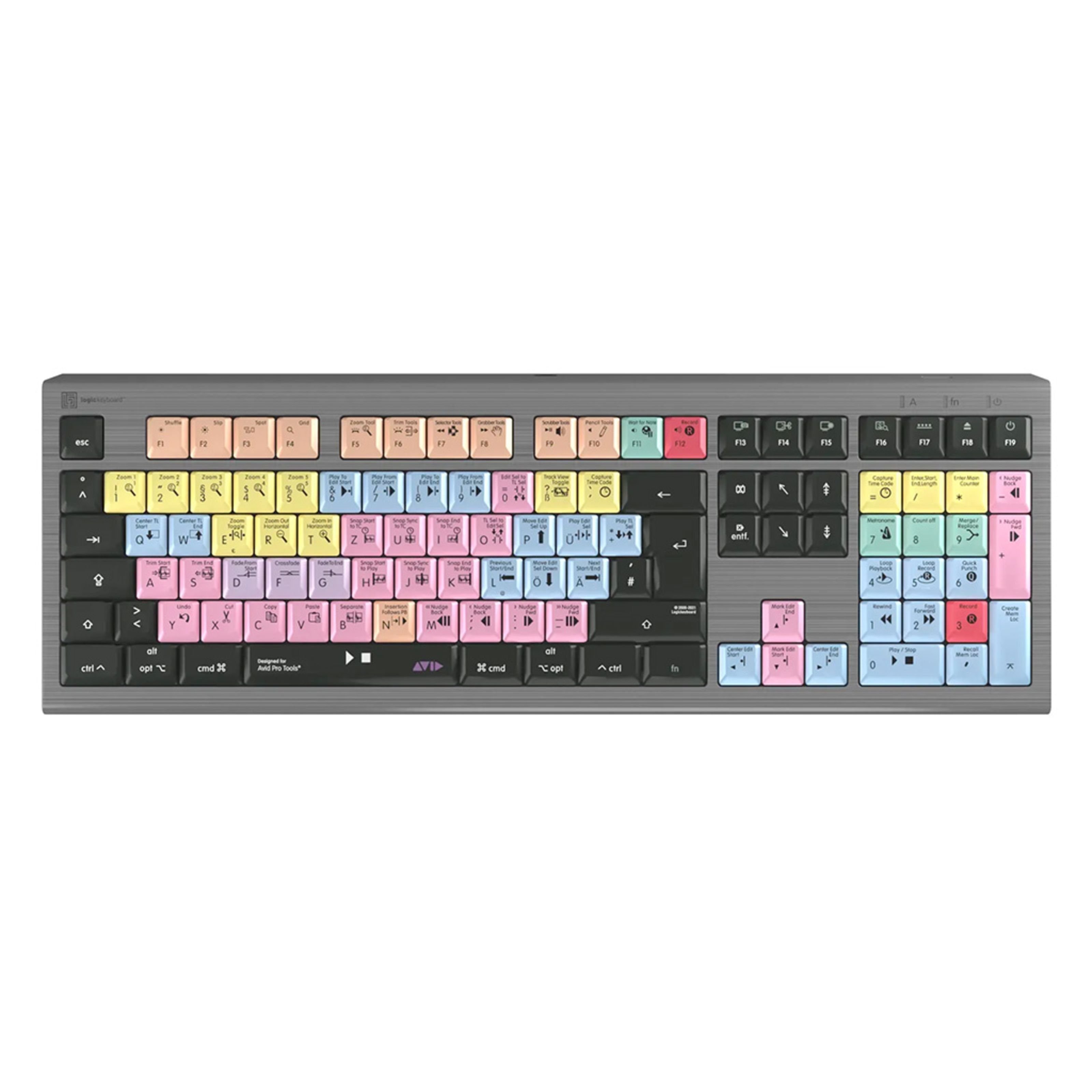 Logickeyboard Apple-Tastatur (Pro Tools Astra 2 DE (Mac) Pro Tools Tastatur deutsch - Apple)
