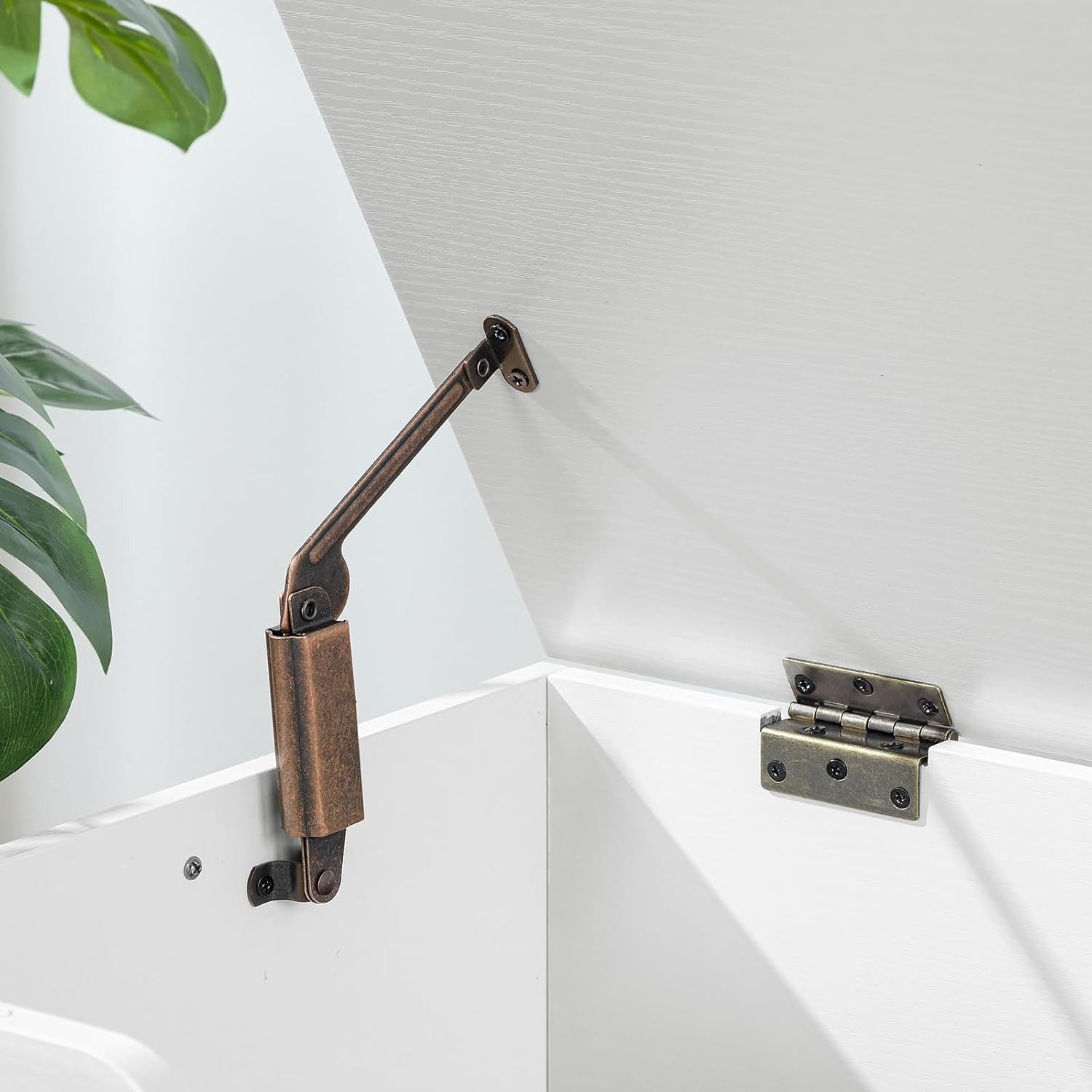 Hoobro Sitzbank (Aufbewahrungstruhe mit 2 Deckeln, Schuhbank mit Trennwand), Spielzeugbox 100 x 40 x 50 cm