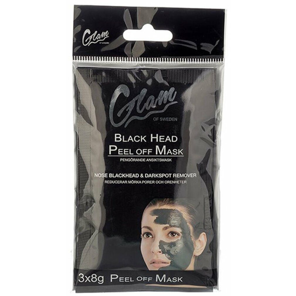 Glam Of Sweden Gesichtsmaske Glam of Sweden Blackhead Peel Off 3 x 8 g | Gesichtsmasken