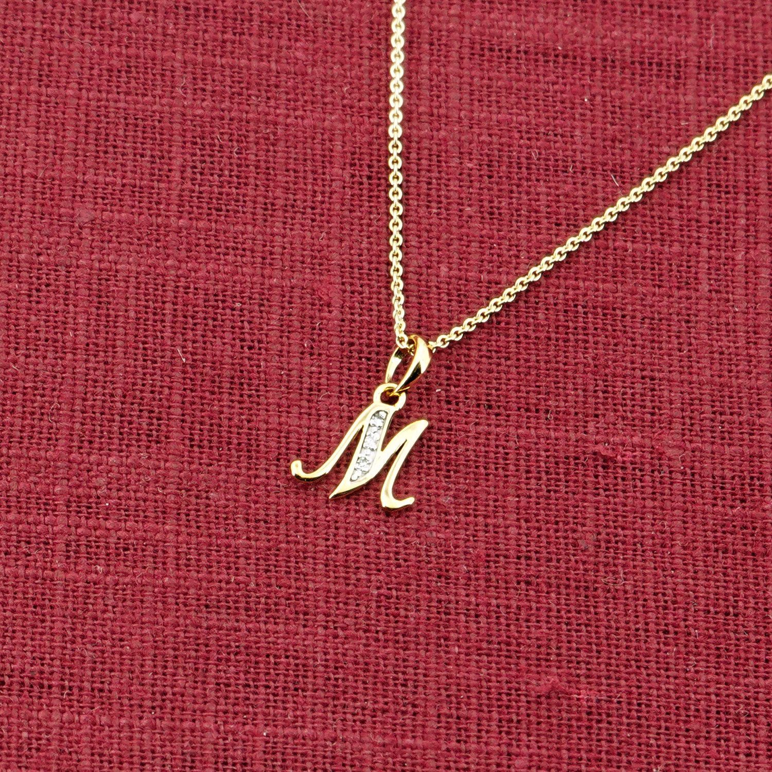 trendor Kette mit Anhänger Buchstaben-Anhänger M günstig online kaufen