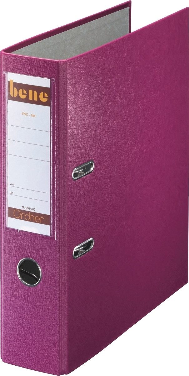 Aktenordner Ordner A4 Kunststoff 80mm brombeer (20 Stück)