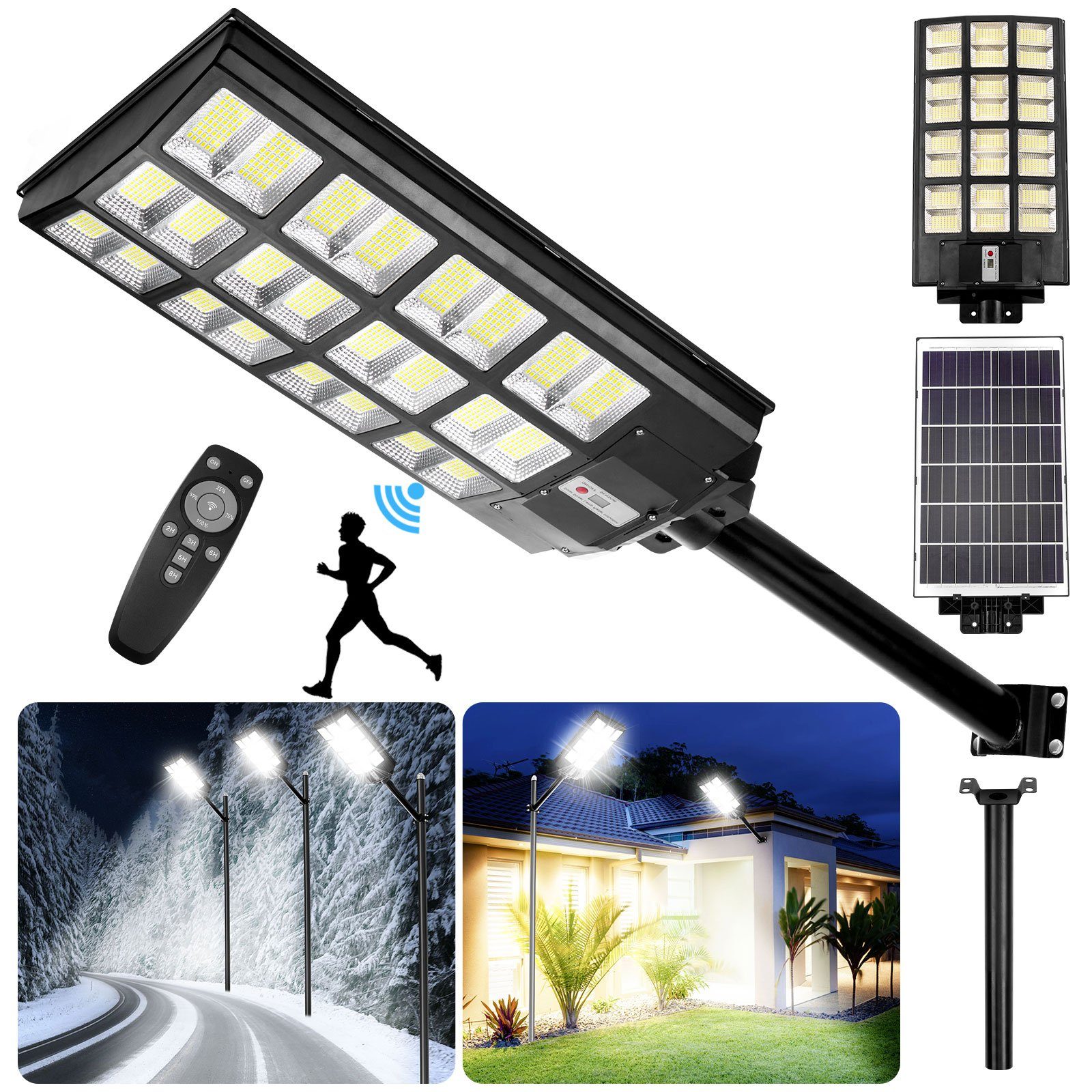 Rosnek LED Außen-Wandleuchte Solar, Bewegungsmelder, Wasserdicht, günstig online kaufen