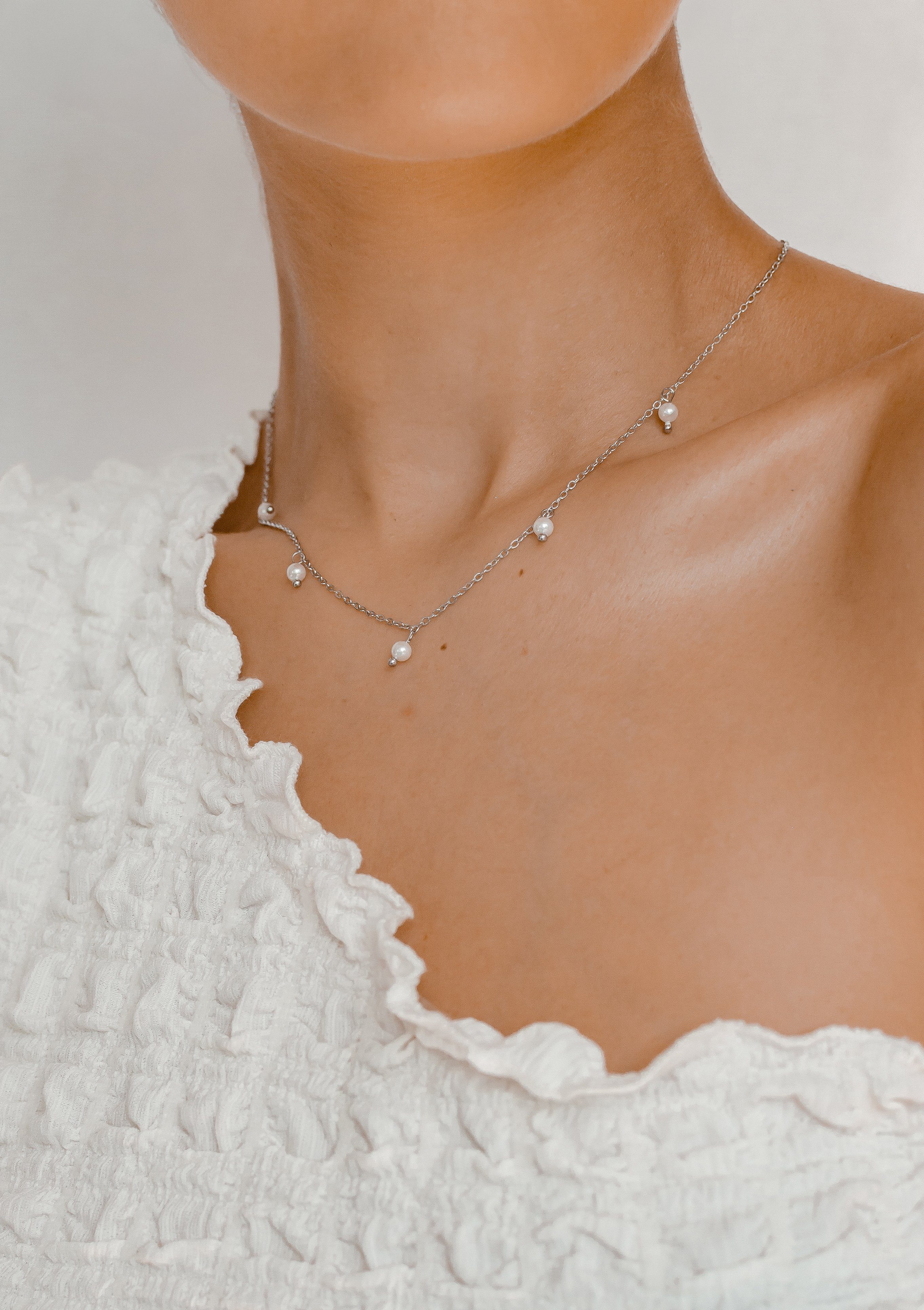 Hey Happiness Perlenkette Damen Edelstahl hängend, günstig online kaufen