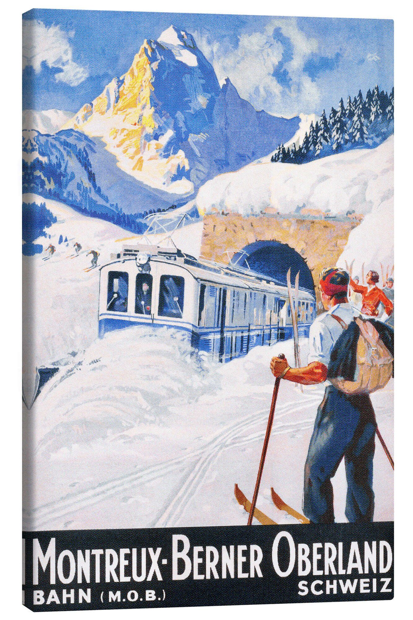 Leinwandbild Vintage Ski Collection