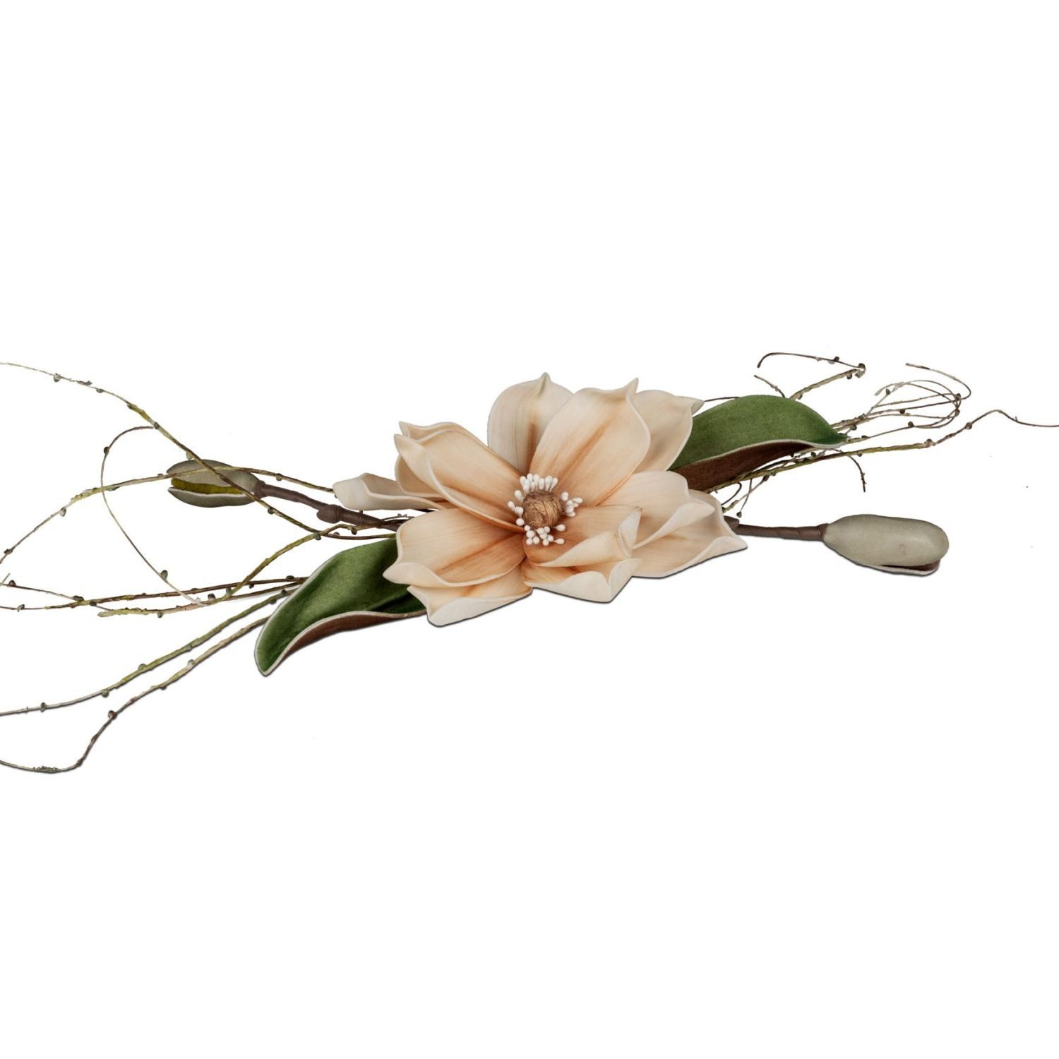 Kunstblume Foam Flower Magnolie, formano, Höhe: cm, Farbe: Creme, Motiv: Magnolie