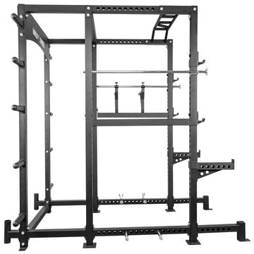 GORILLA SPORTS Power Rack Klimmzugstange, Dip Station, Höhenverstellbar, max.400 kg Belastbar, (1-tlg)