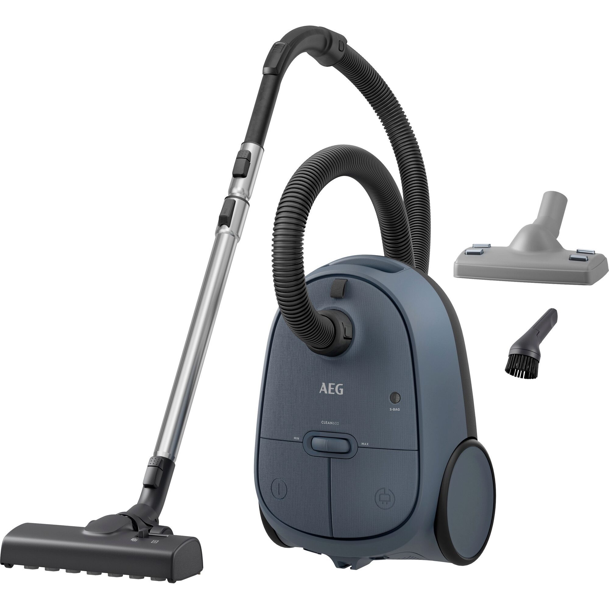 AEG Пылесосы CLEAN 6000 (AB61C2DBS), 750 W, mit Beutel, hohe Saugleistung, inkl. Zusatzdüsen, 55 % Recyclingkunststoff