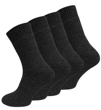 Cotton Prime® Norwegersocken (4-Paar) mit Wolle