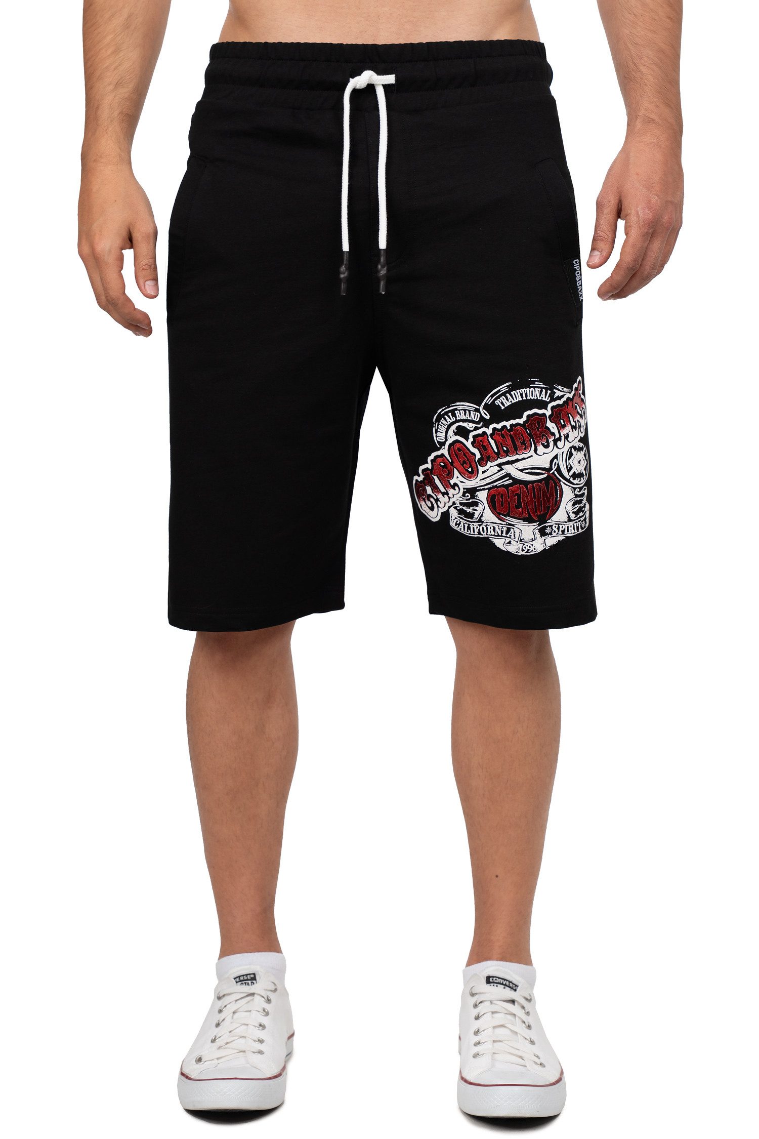 Cipo & Baxx Sweatshorts Herren Regular Fit Kurze Hose Mid Waist BA-CK274 au günstig online kaufen