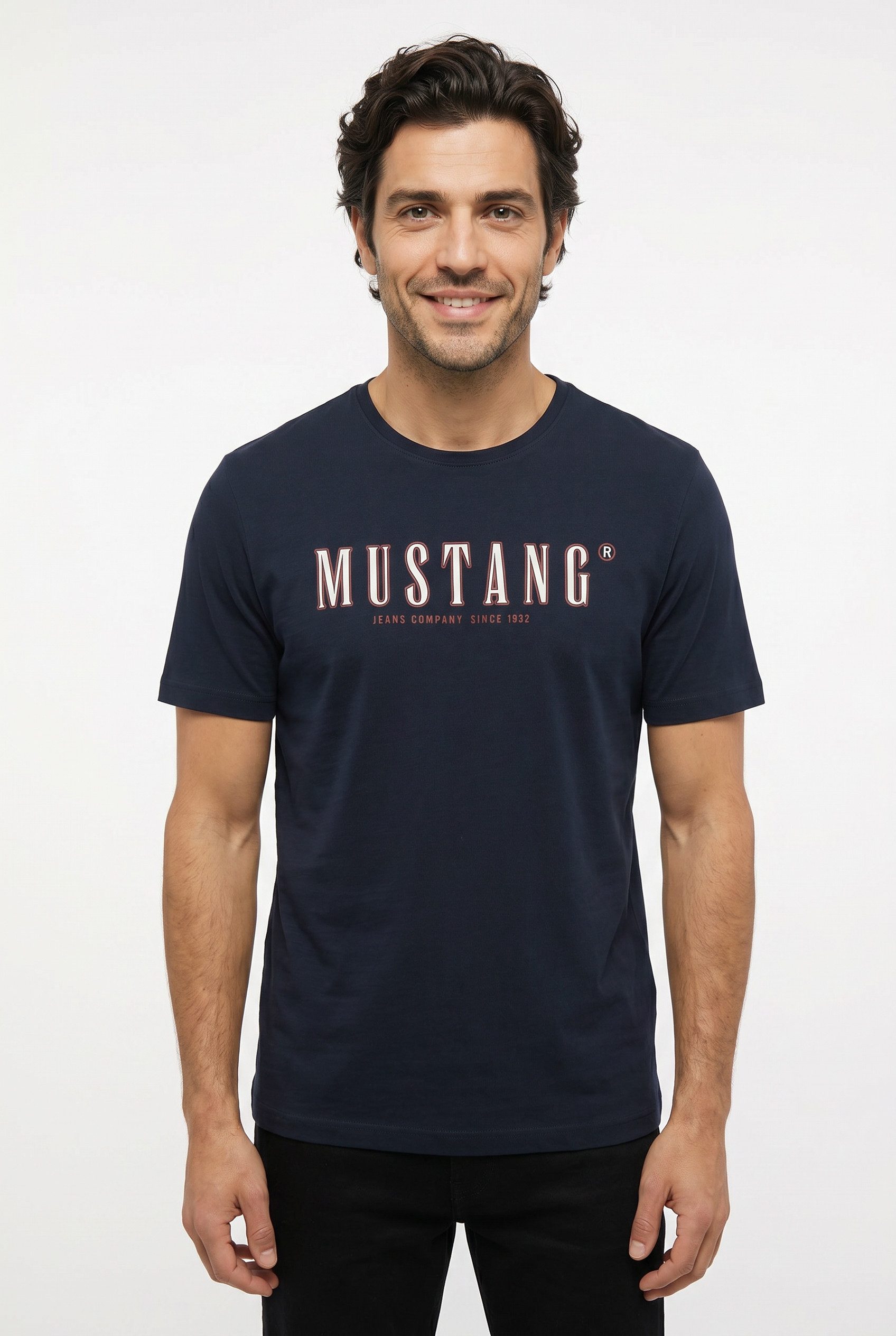 MUSTANG T-Shirt MU-Alex plakativ bedruckt