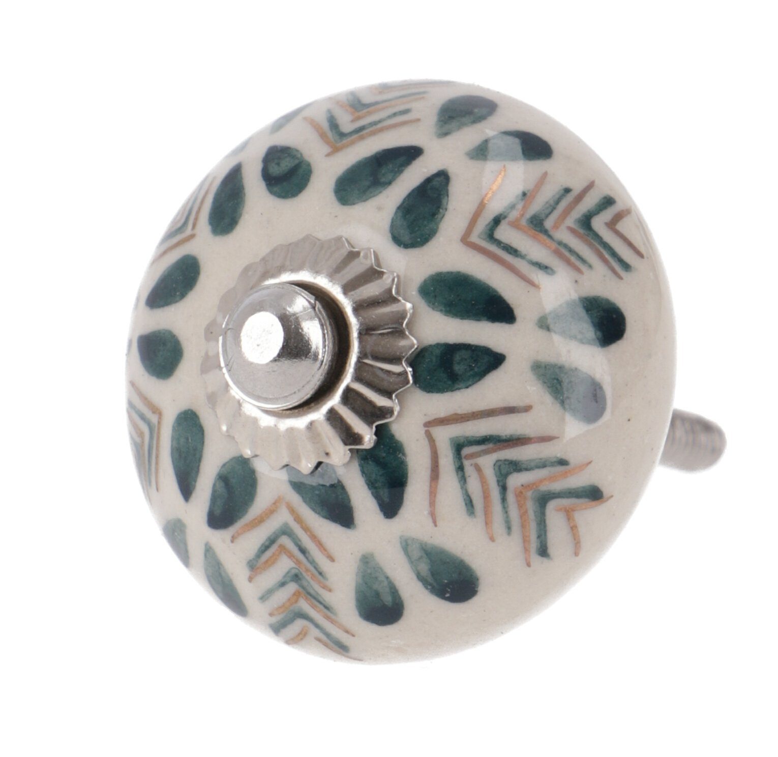 Guru-Shop Möbelknopf 12`er Set Keramik Möbelknopf, Möbelknauf..