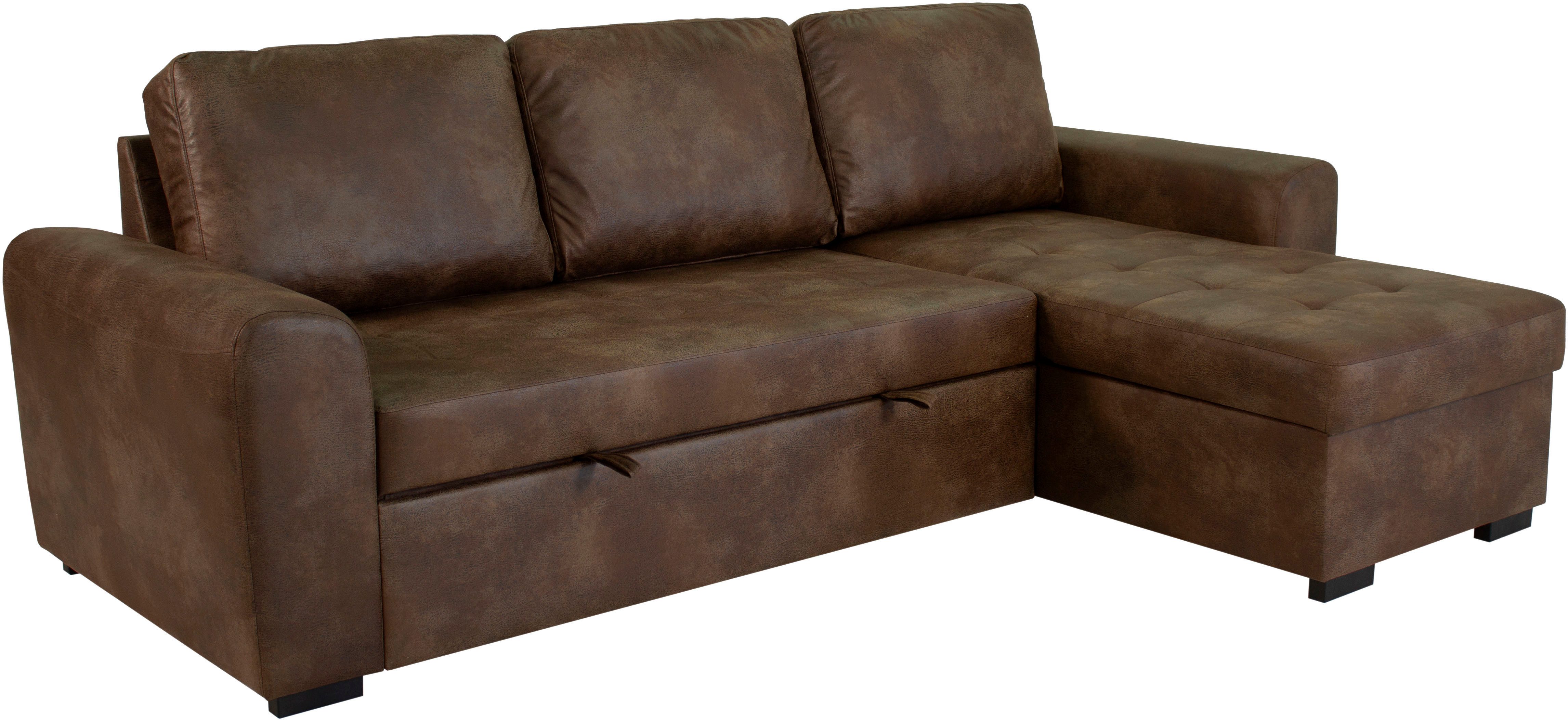 OTTO home Ecksofa Poll L-Form, B: 245 cm, mit Schlaffunktion & Bettkasten – Bild 4 von 5