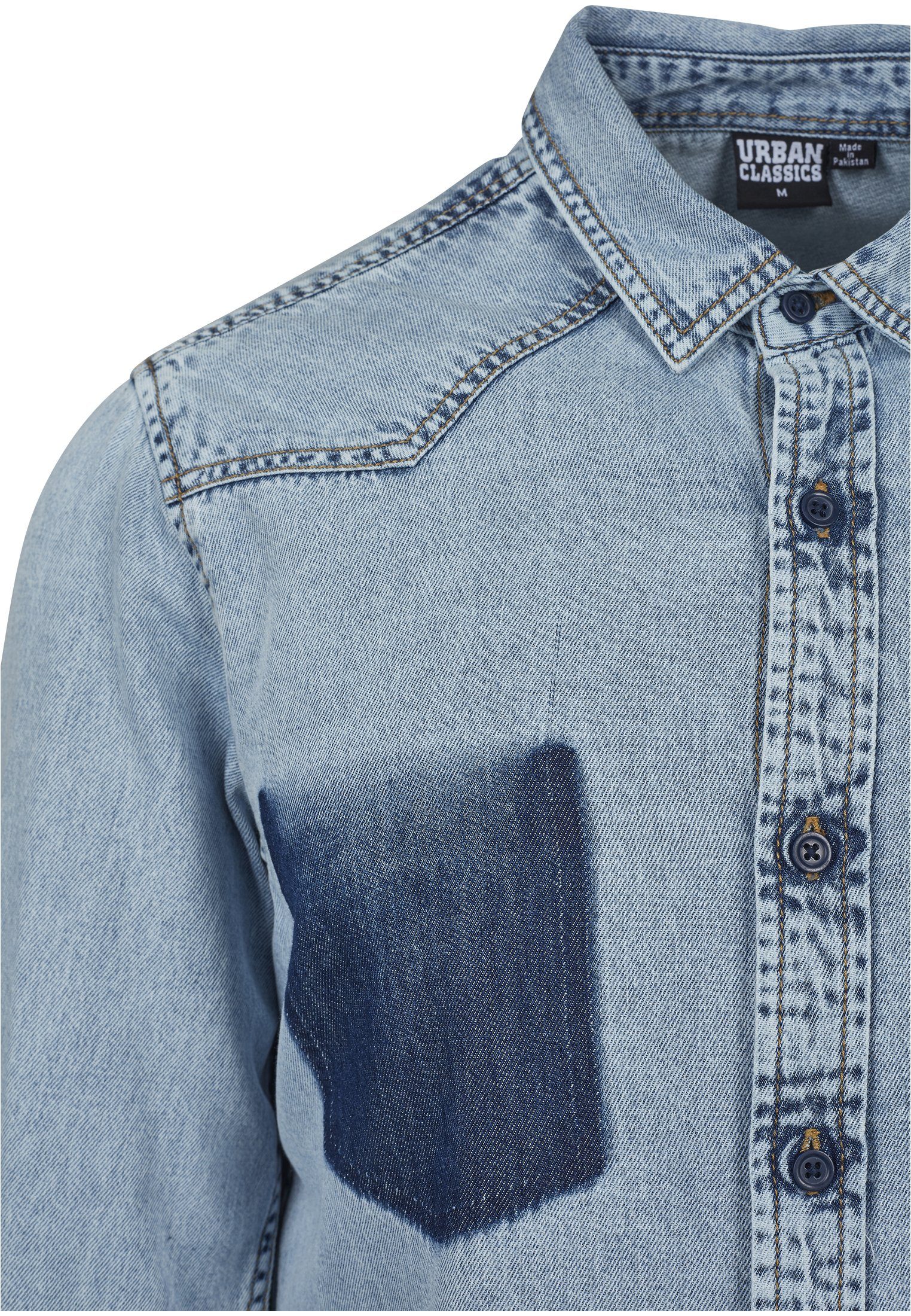 freshblue (1-tlg) URBAN Denim Pocket wash Langarmhemd CLASSICS Shirt Herren