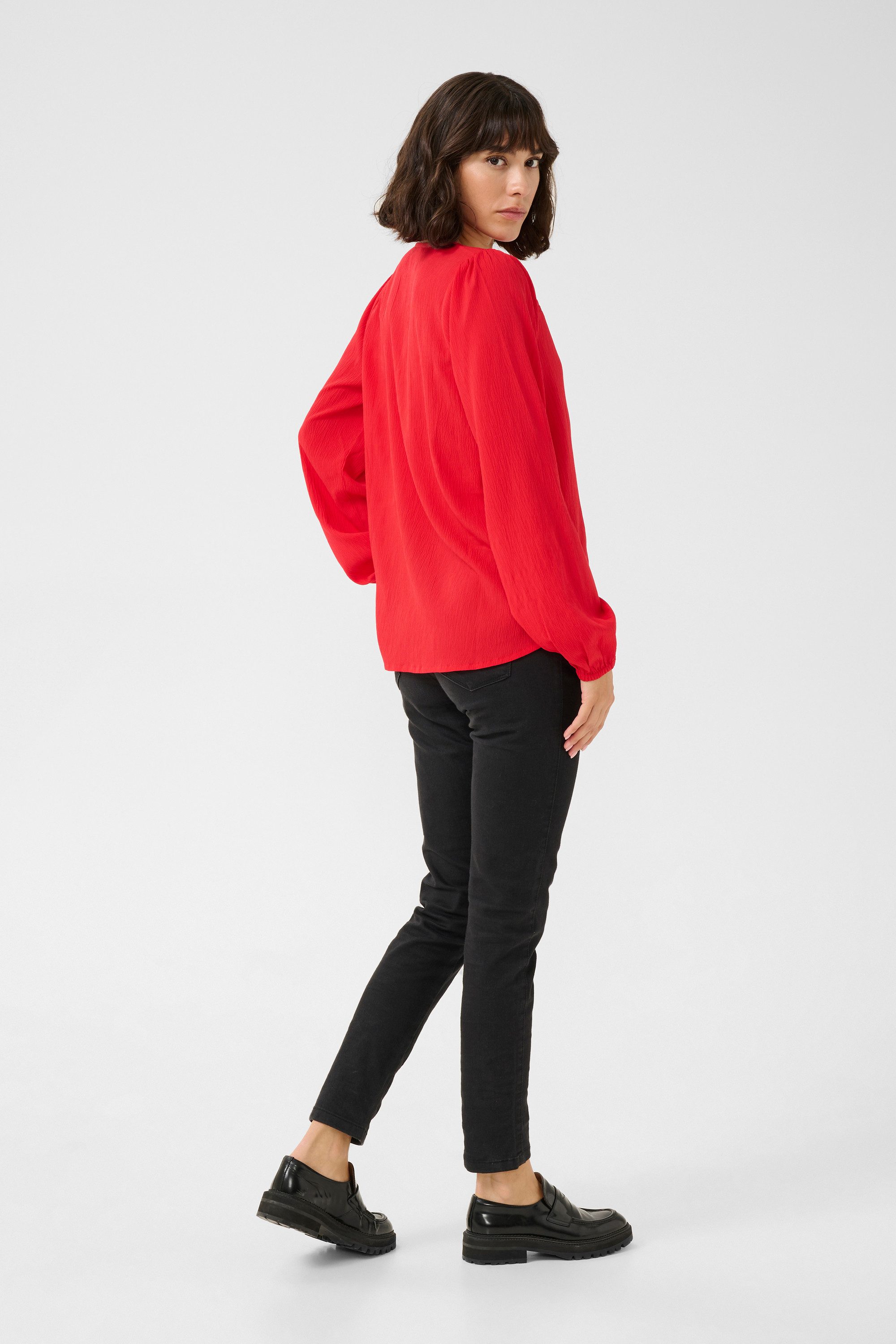 KAFFE Langarmbluse Langarm-Bluse KAlinda