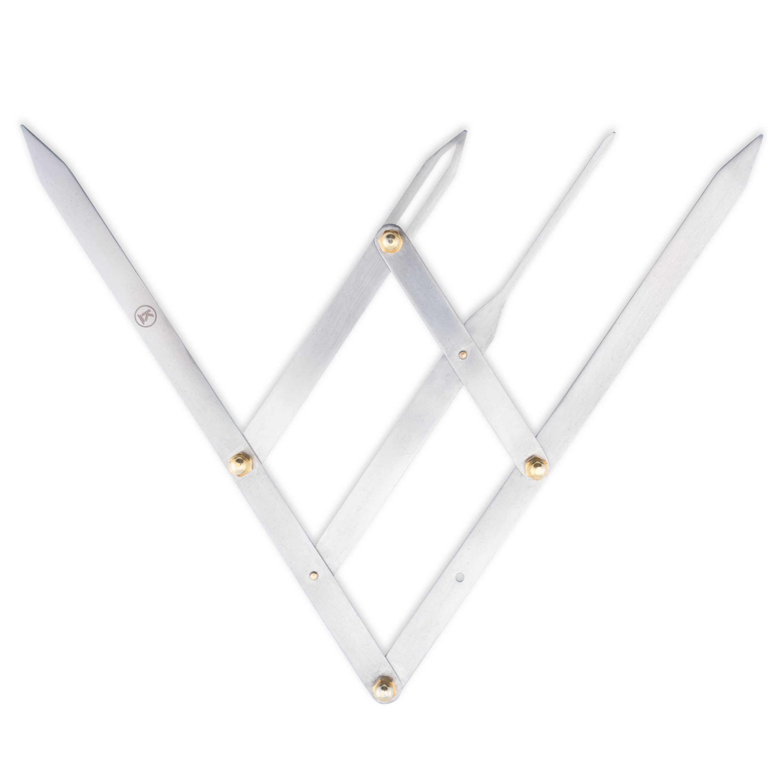 K-Pro Wimpernzange Augenbrauen Lineal Edelstahl präzise symmetrisch, 1-tlg., Microblading Werkzeug, PMU Lineal, Augenbrauen Zubehör