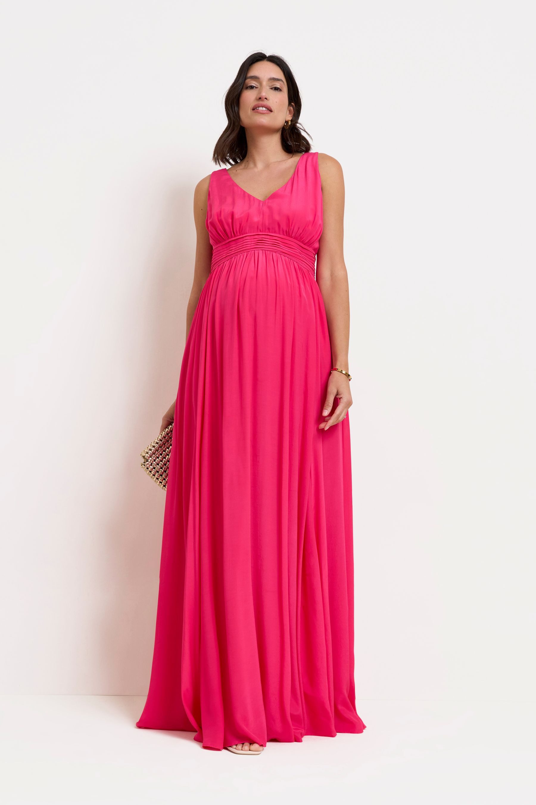 Seraphine Maxikleid Seraphine Premium-Maxikleid Umstands-/Stillmode (1-tlg)