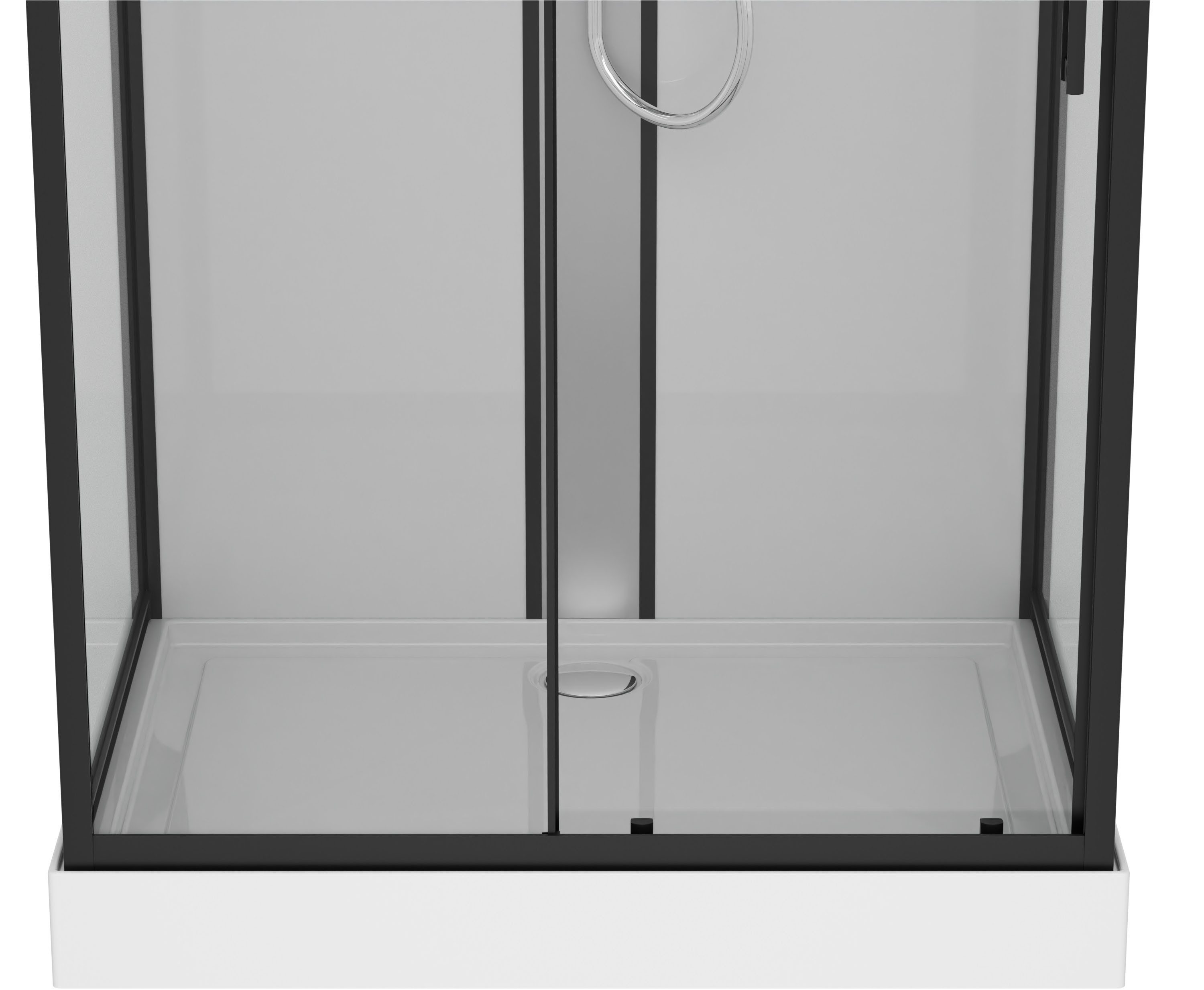 Sanotechnik complete shower unit BOSTON, WxL: 120x90 cm, single-pane safety glass