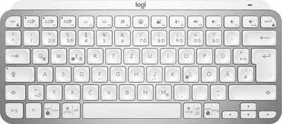Logitech »MX Keys Mini Kabellose Tastatur, Kompakt, Bluetooth, Hintergrundbeleuchtung, USB-C, Kompatibel mit Apple macOS, iOS, Windows, Linux, Android, Metallgehäuse« Wireless-Tastatur