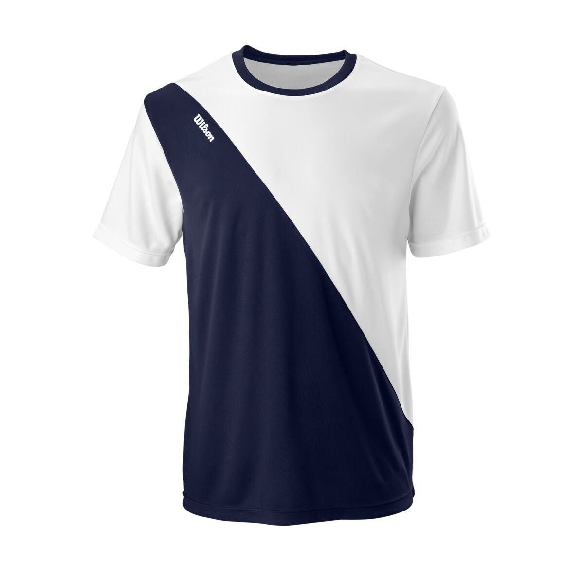 Wilson T-Shirt Tennis Team II Crew navyblau/weiss Herren