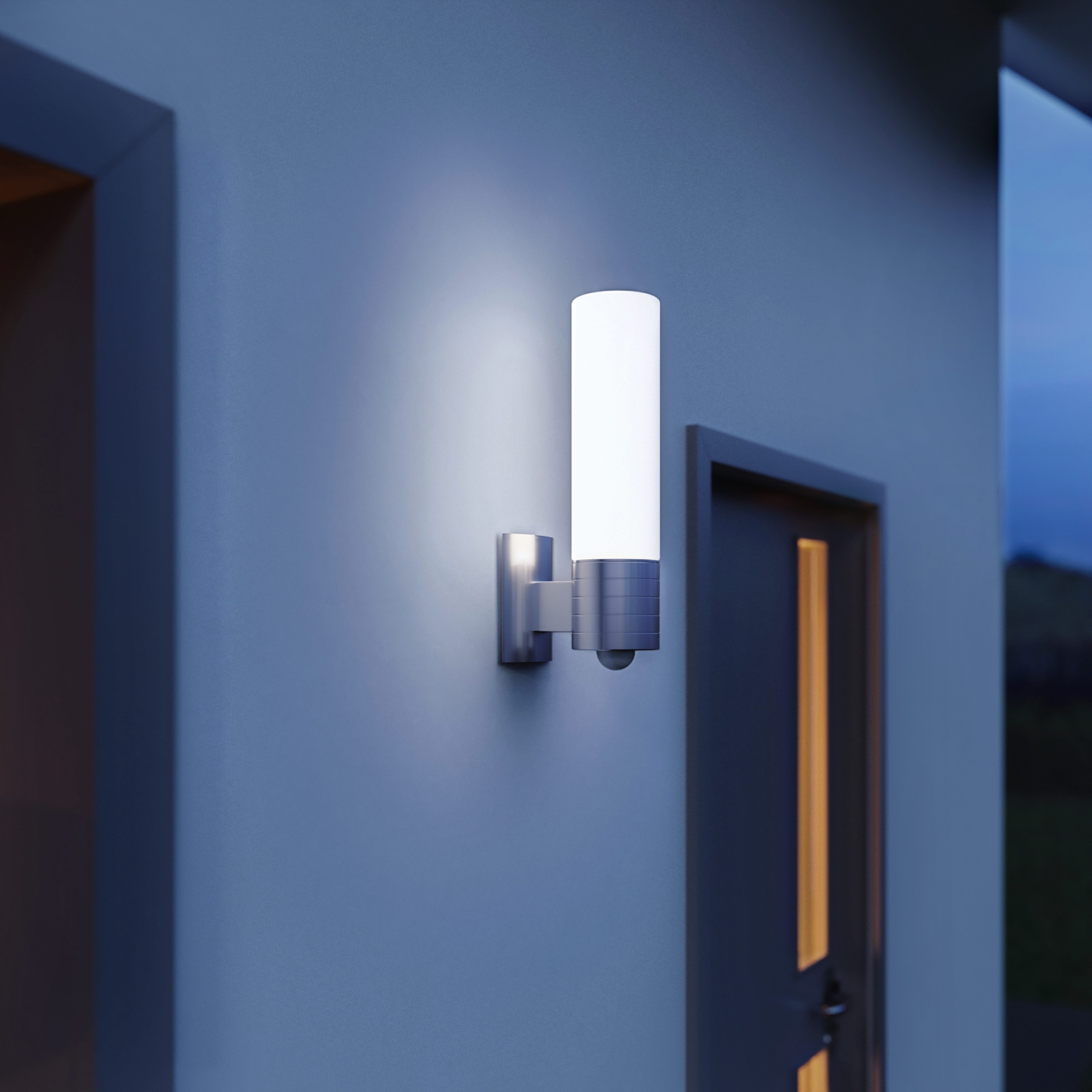 steinel LED Außen-Wandleuchte L 260 S, LED fest integriert, Warmweiß, Bewegungsmelder, Wandlampe außen, LED, 704 lm, 9,87W