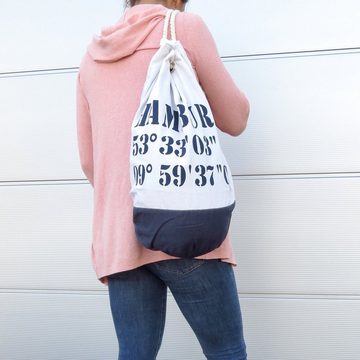 Sonia Originelli Umhängetasche XL Seesack "St. Pauli" Marinesack Bag Maritim