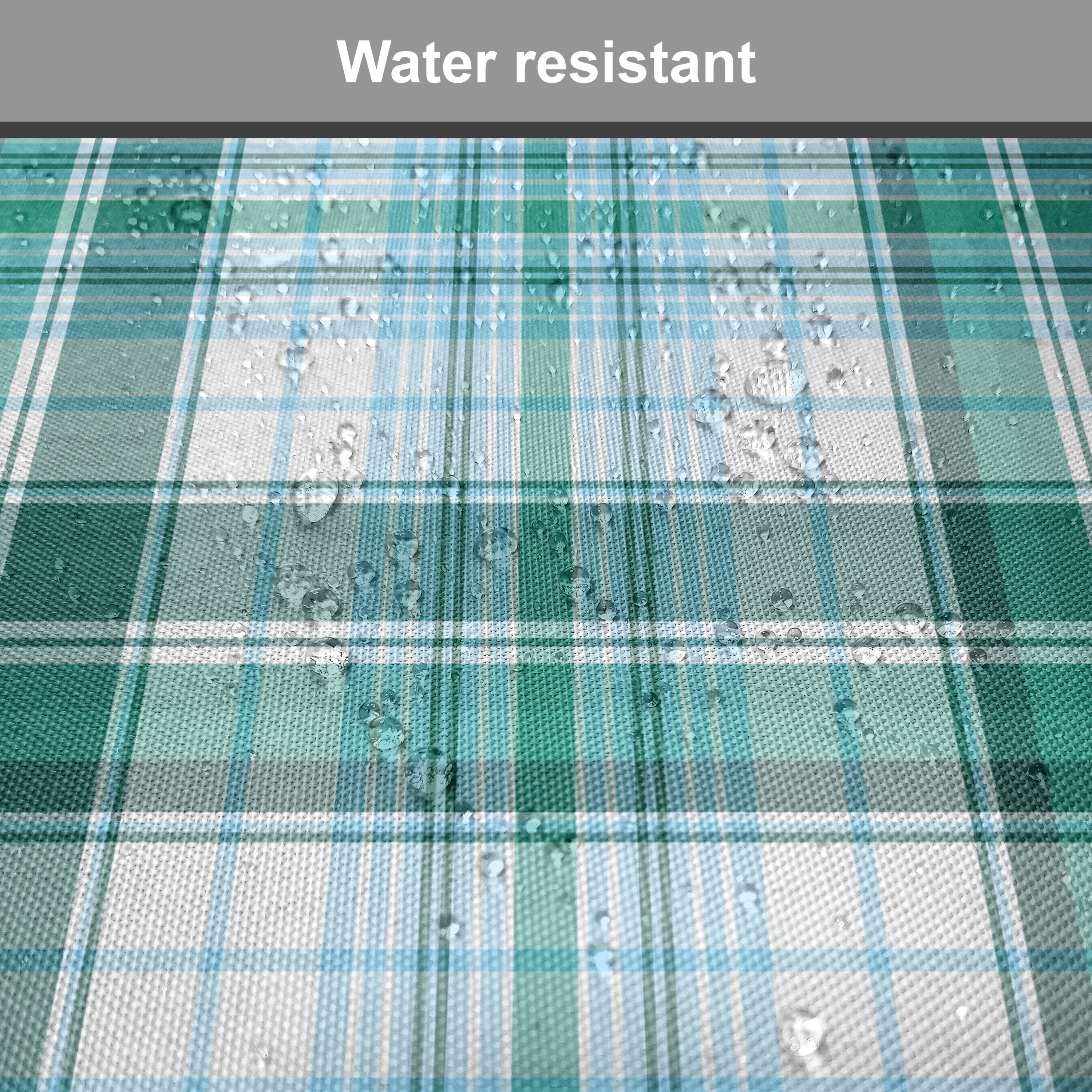 für Dekoratives Kissen mit Abakuhaus wasserfestes Stuhlkissen Checkered Tartan Küchensitze, Kariert Riemen