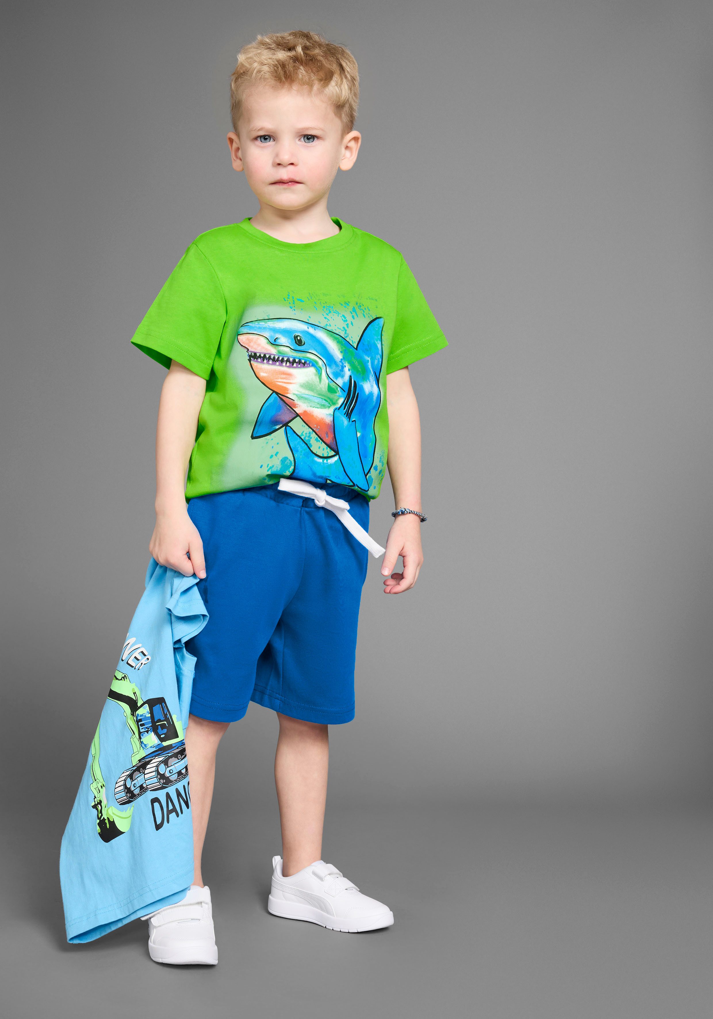 KIDSWORLD T-Shirt & Sweatbermudas (Set, 2-tlg., 2), T-Shirt und Hose im Set