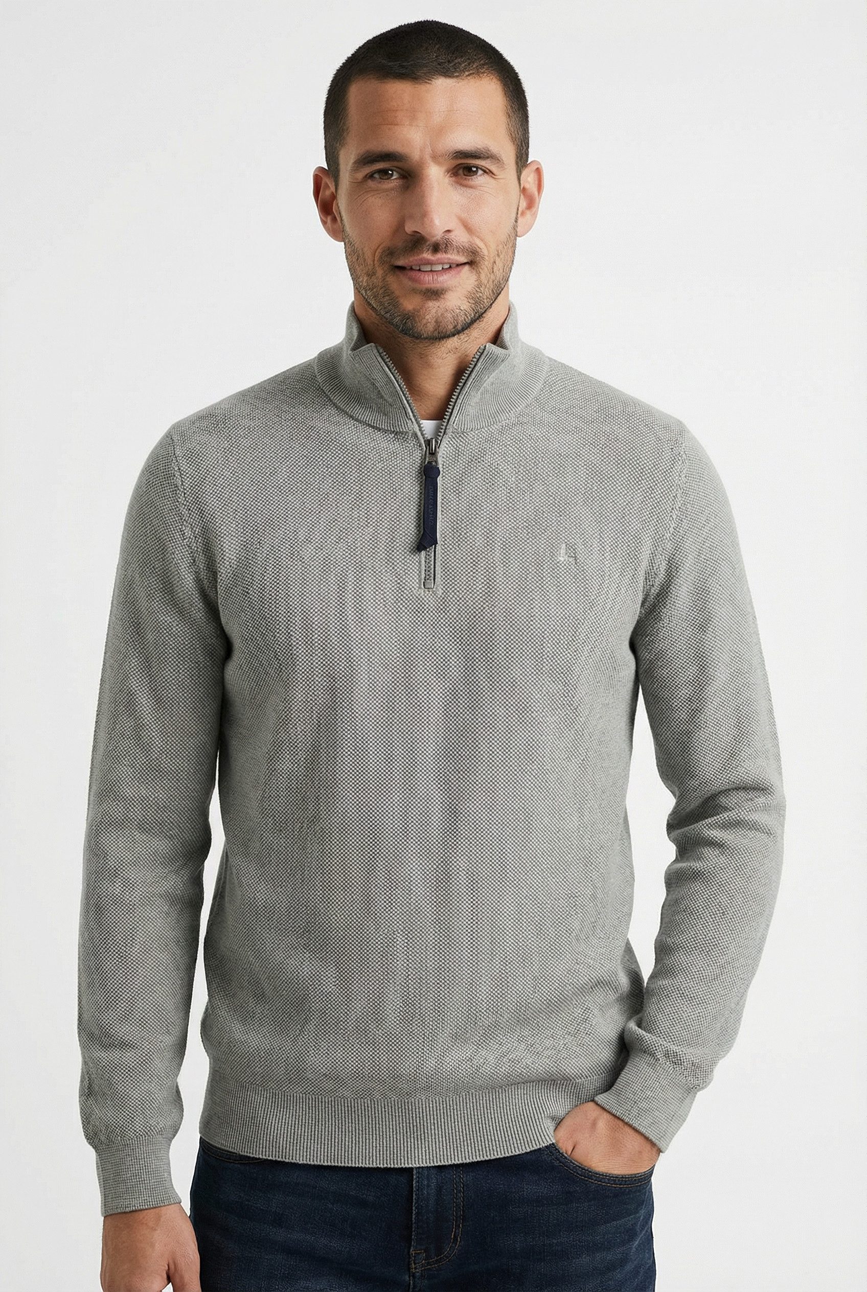 LERROS Troyer mit Logo-Stickerei