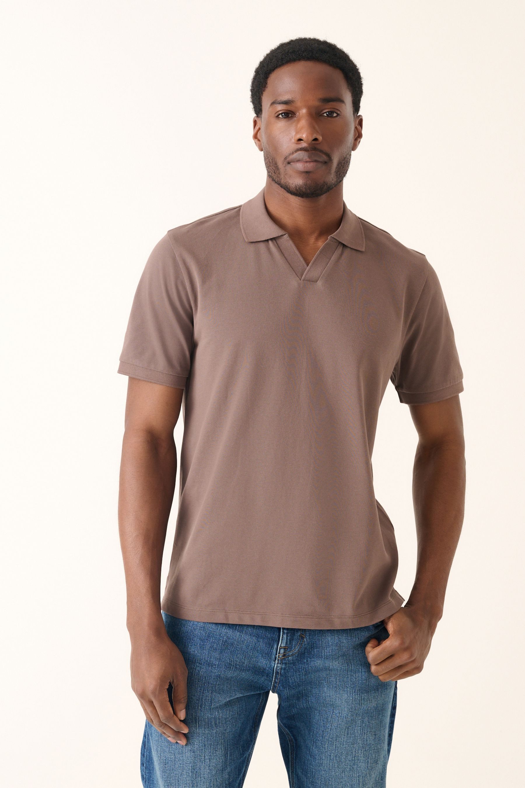 Next Poloshirt Piqué-Polo-Shirt mit Reverskragen (1-tlg)