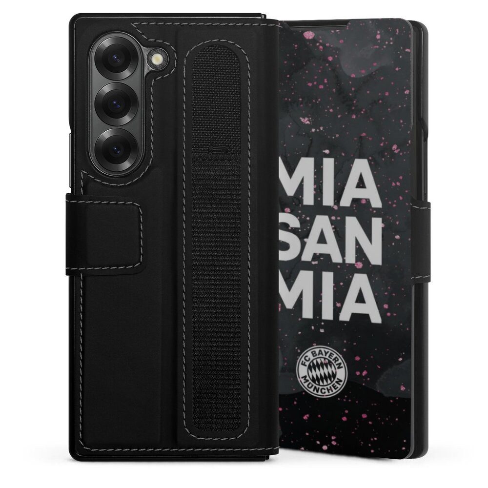 DeinDesign Handyhülle Mia San Mia Girl Style FC Bayern München Mia San Mia Girly - FCB, Samsung Galaxy Z Fold 6 Hülle Handy Flip Case Wallet Cover