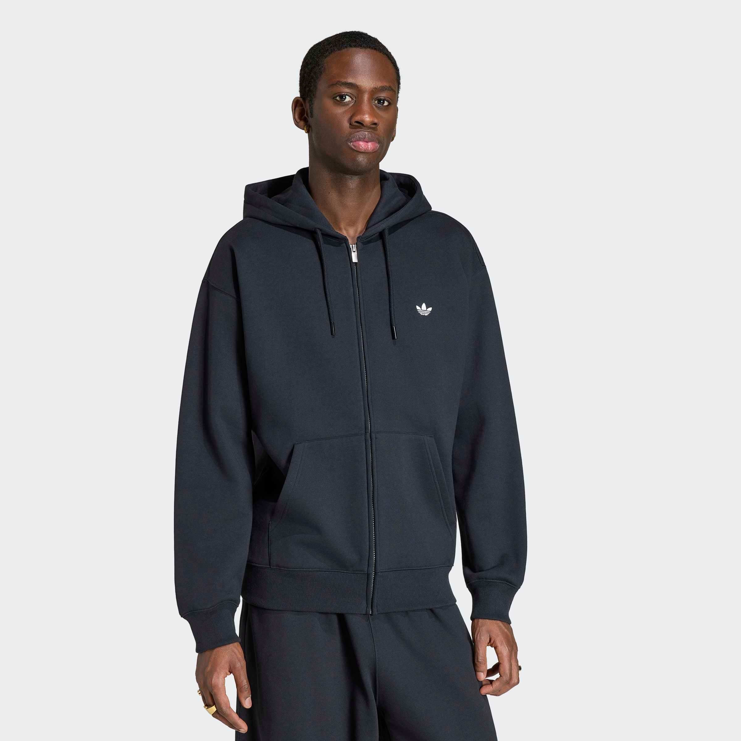 adidas Originals Kapuzensweatshirt TREFOIL ESSENTIALS HOODIE, LOCKER GESCHNITTEN, MIT DURCHGEHENDEM REISS mit Kordel, in normaler Länge