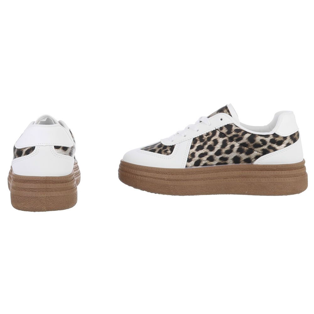 Ital-Design Damen Low-Top Freizeit Sneaker (88577209) Flach Sneakers Low in Weiß