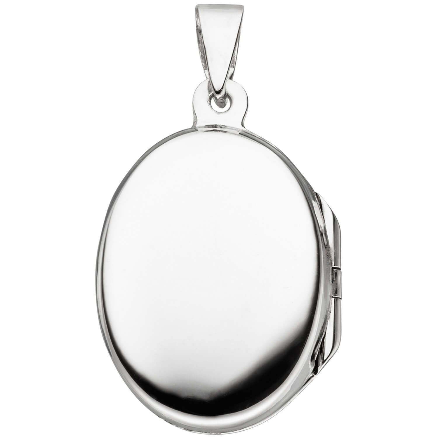 Silber Medaillon Schmuck Silberkette 42cm Öffnen Schmetterling zum oval mit Krone Halskette 925 2 Fotos