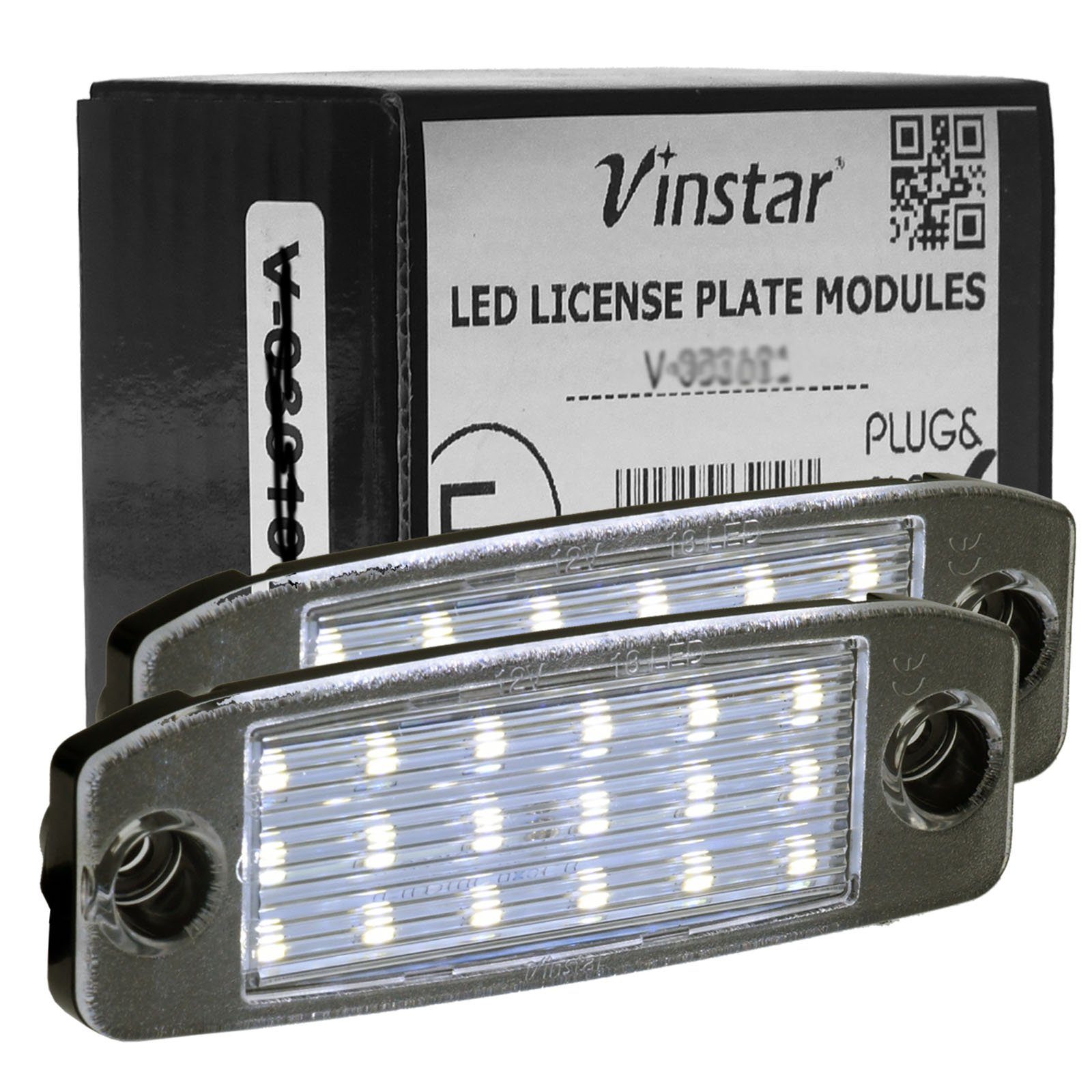 Vinstar KFZ-Ersatzleuchte LED Kennzeichenbeleuchtung E-geprüft für KIA, kompatibel mit: KIA Sportage (SL) 2011-2015