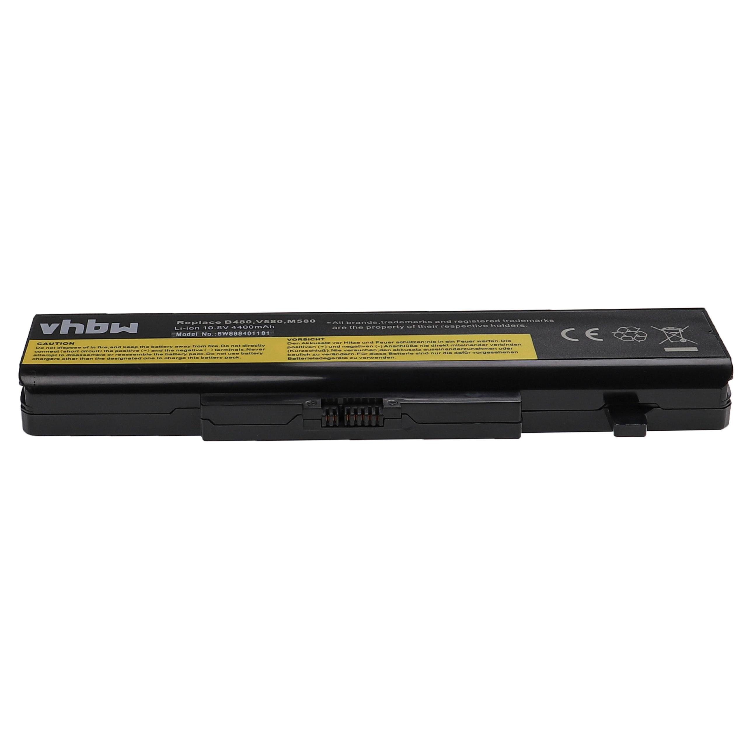 vhbw Akku passend für Lenovo G580, G700, G585, G710, G500 20236, G510, Laptop-Akku Akku Li-Ion 4400 mAh (10,8 V, 1 St), Leistungsfähiger Austausch-Akku für Notebook, Wiederaufladbar, Jede