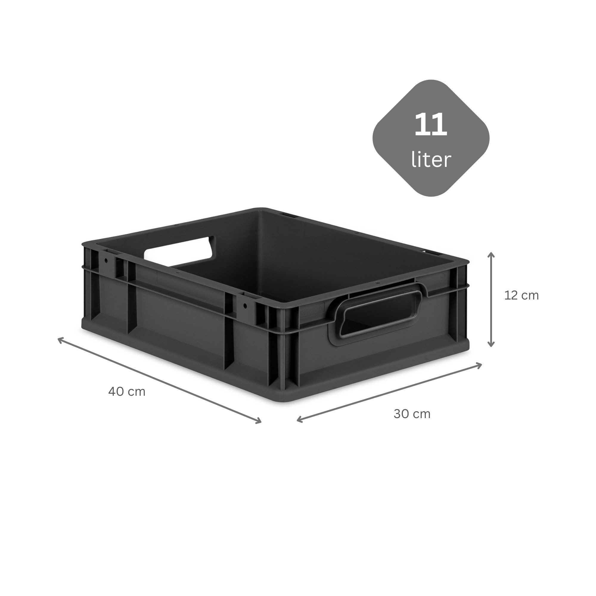PROREGAL® Stapelbox Eurobox NextGen Grip, Verschiedene Größen