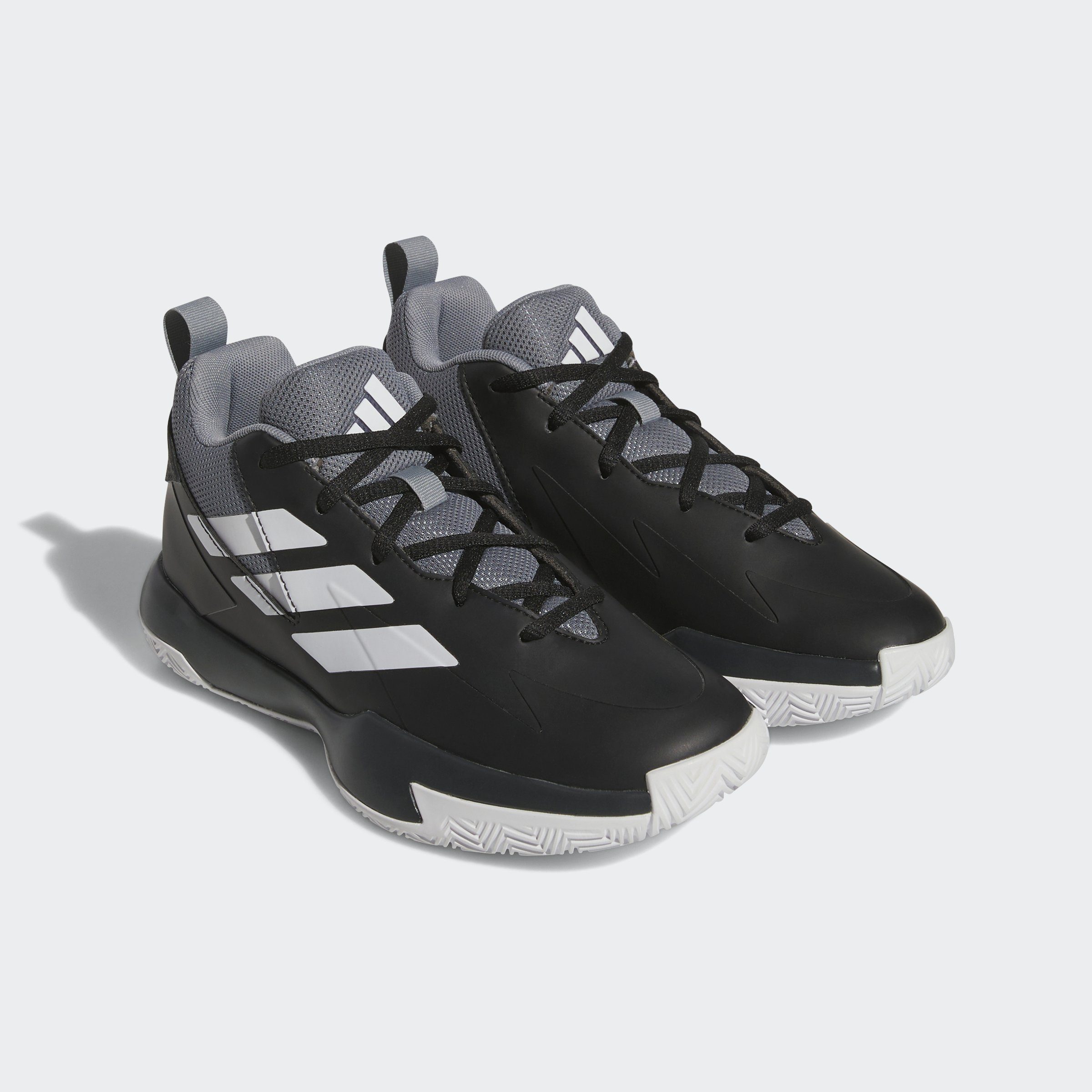 Core CROSS Grey UP White / adidas Black Cloud Basketballschuh 'EM SELECT / Performance Three