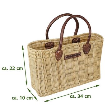 NATUREHOME Strandtasche Korbtasche Strandtasche Einkaufstasche, Handarbeit, Echtes Schilfrohr, Nachhaltig