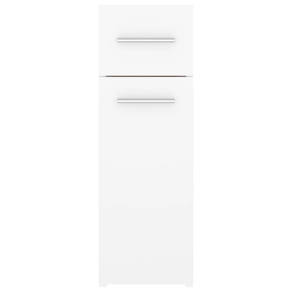 Fächerschrank (1-St) Weiß 20x45,5x60 vidaXL cm Apothekerschrank Holzwerkstoff