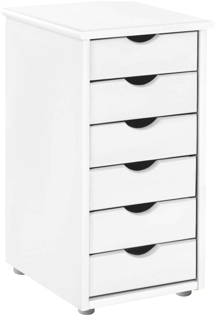 OTTO home Kommode Gava, aus massivem Kiefernholz, mit Stauraummöglichkeiten, Breite 39 cm