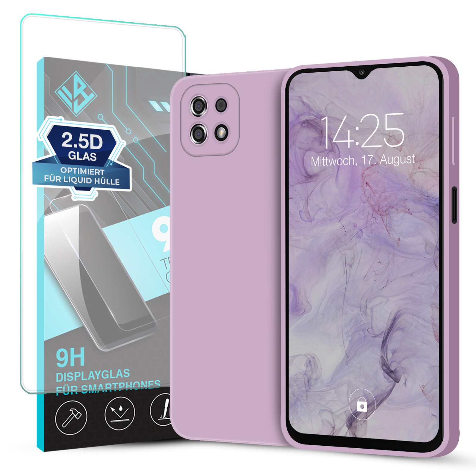 Tec-Expert Handyhülle SoftGrip Cover Hülle für Samsung Galaxy A22 5G, Handy Case Bumper integrierter Kameraschutz flexibel
