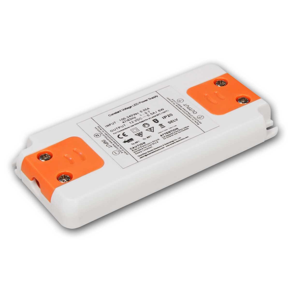 McShine LED Slim-Transformator 12V DC, 1-6W, IP20, Trafo LED Trafo