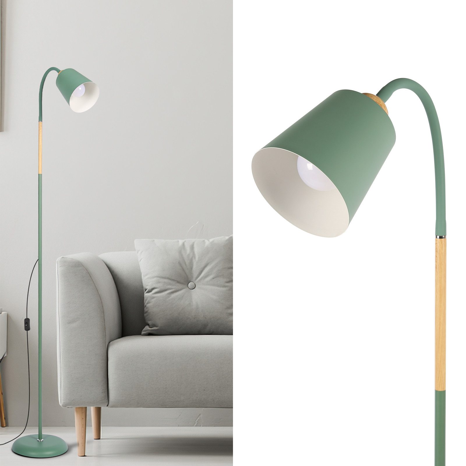 ANTEN Stehlampe Leselampe E27 Fassung Max.60W günstig online kaufen