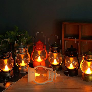 GelldG LED Laterne Mini-Laternen, 2 Stück, LED Laternen, dekorative hängende Laterne