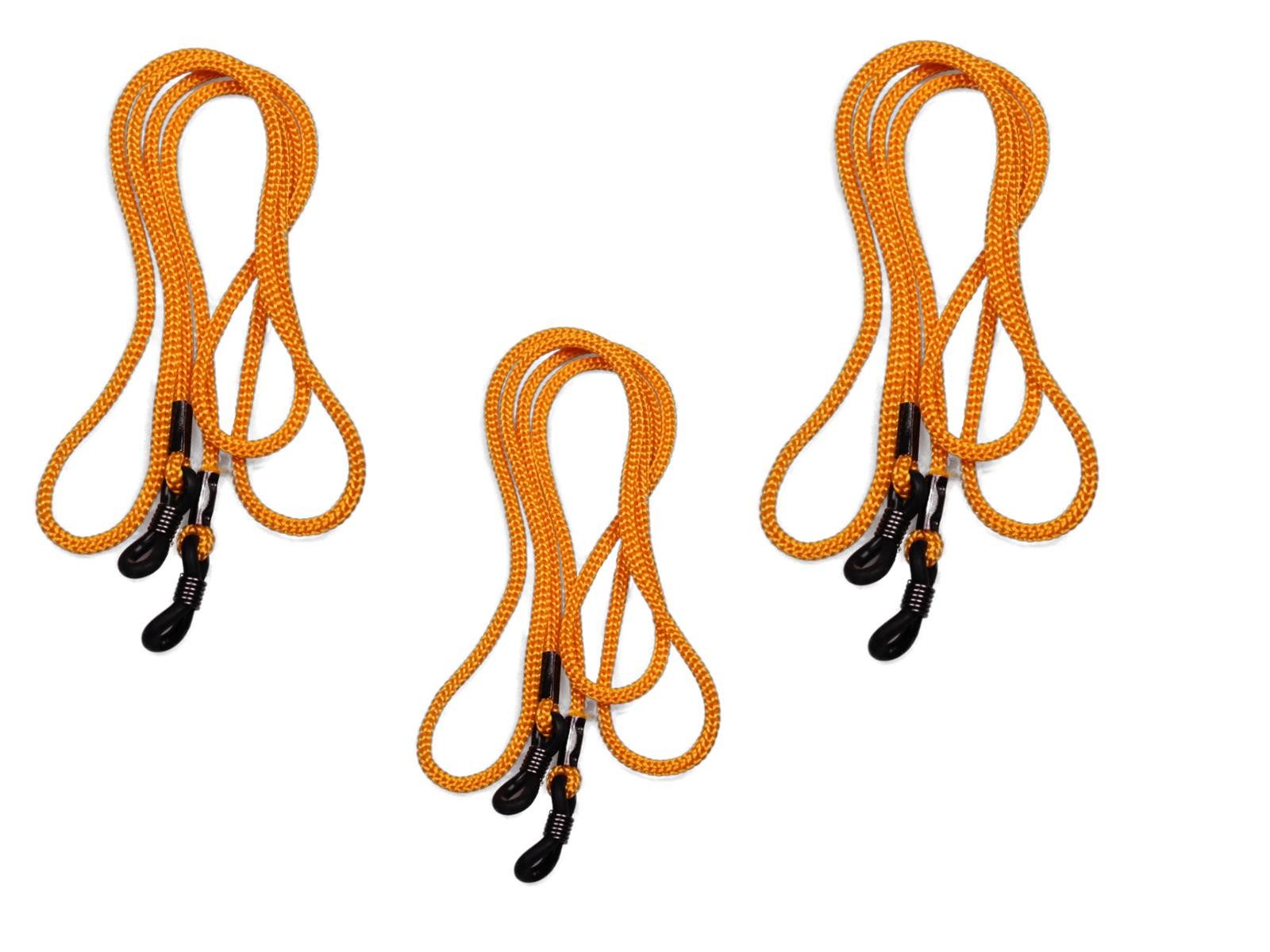 Brillenetui Orange Brillenkordel - 3er Pack