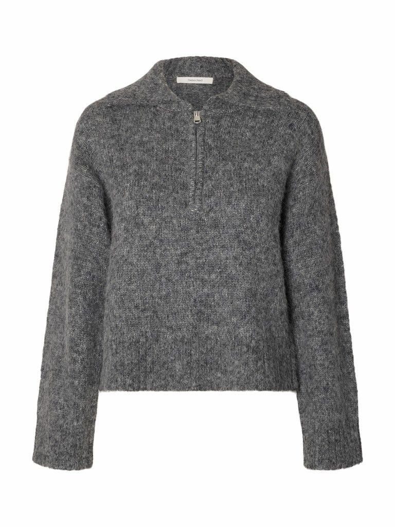 Selected Rundhalspullover SLWANJULI LS KNIT HALF ZIP