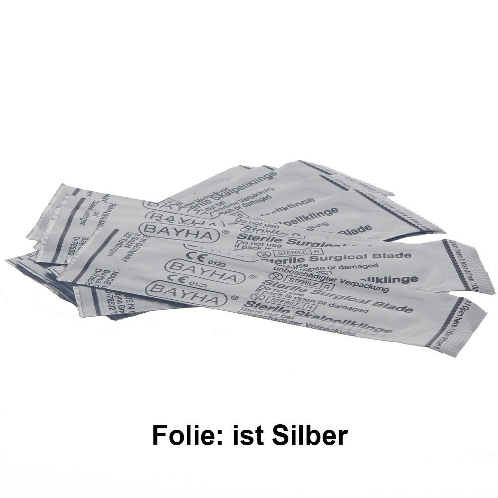 Bayha Rasierklingen Bayha Skalpellklingen, steril, 12 Klingen einzeln verpackt