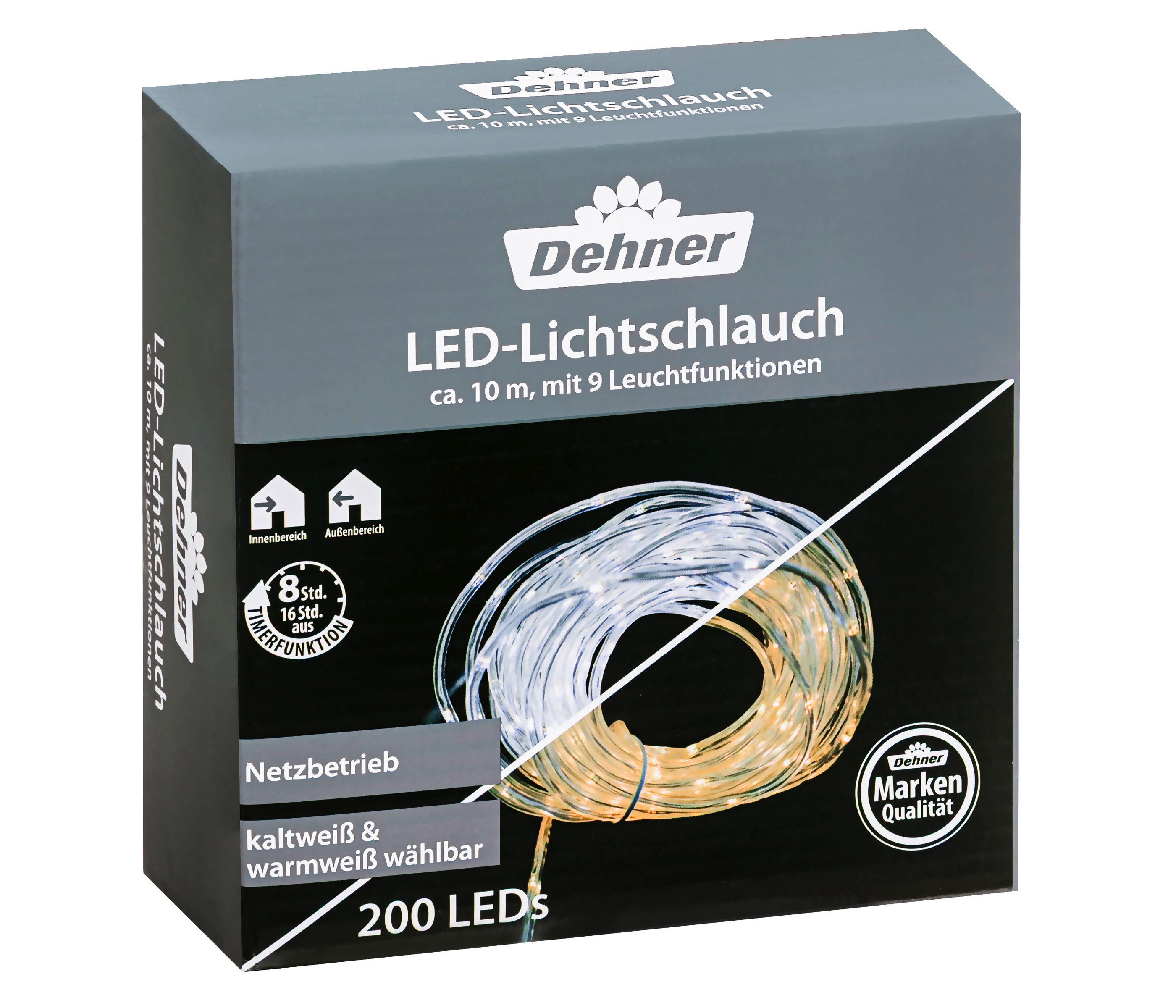Dehner Lichterkette LED Lichtschlauch, 200 LEDs, Länge 100 cm, 200-flammig